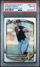 2025 Bowman Draft #BDC-102 KONNOR GRIFFIN CHROME REFRACTOR PSA 8 NM MT