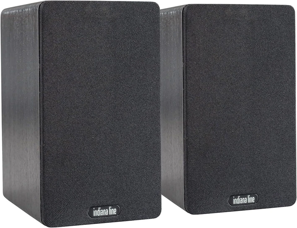 Indiana Line Tesi 261 N - Coppia Diffusori da Scaffale - Rovere Nero - Immagine 2 di 4