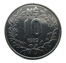 Nr 4643 Uruguay - 10 Nuevos Pesos 1989, KM# 93 geraltttt83