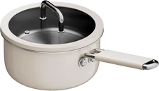Tri-Ply Stainless Steel Sauce Pan, 1.5 Quart Saucepan with Lid, Cooking Pot 