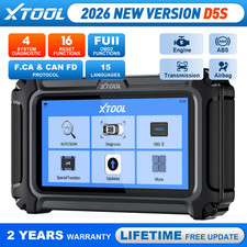 2026 Xtool D5s Obd2 Scanner Car Engine Transmission Abs Srs Scan Tool Fca Can Fd