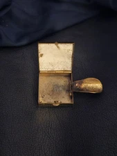 Vintage Purse Pocket Size Portable Silent Butler Brass Ashtray 