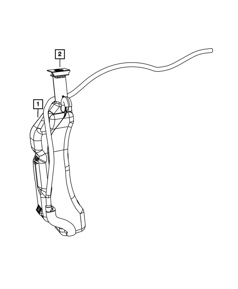 Крышка бутылки для восстановления охлаждающей жидкости подлинная Mopar 55111074AC - Изображение 4 из 4