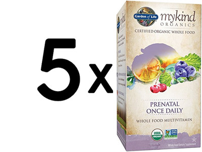 5 x Garden of Life Mykind Organics Prenatal Once Daily - 30 (1.333,27 EUR/kg)
