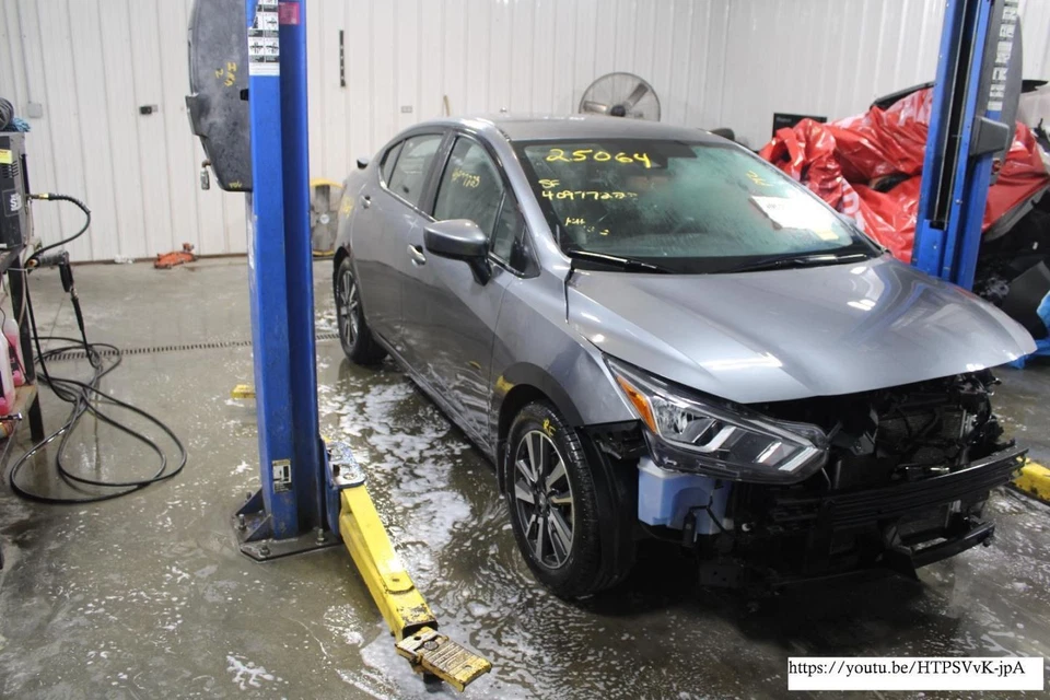 2022 Nissan Versa Rear Right Door Panel Trim Black OEM Used 378907 - Image 2 of 4