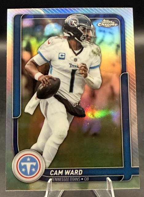 2026 Topps Chrome Football Cam Ward Tennessee Titans Refractor #TFCC-84