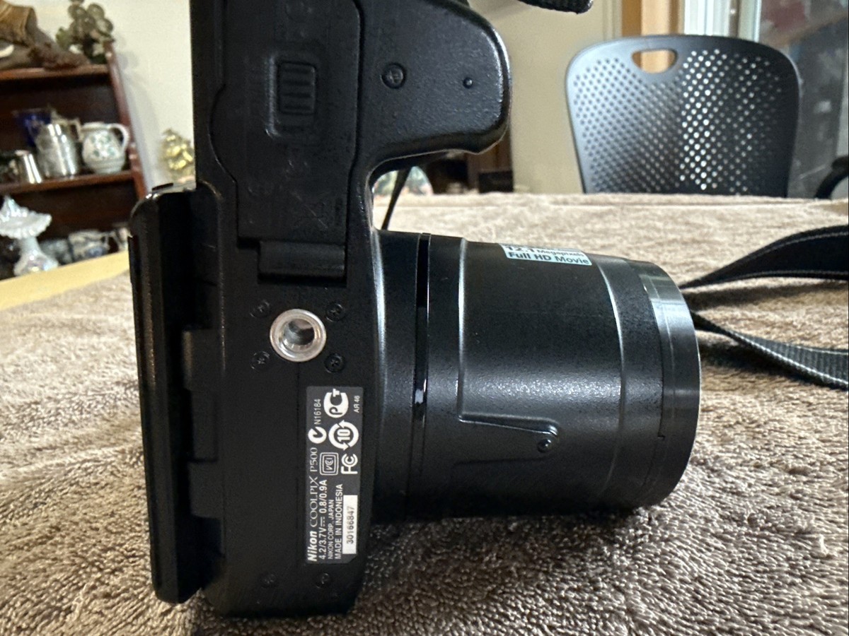 Nikon COOLPIX P500 12.1MP Digital Camera - Black for sale online