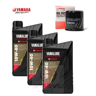 INSPEKTIONSKIT YAMALUBE FS 10W40 ÖLFILTER ORIGINAL Yamaha MT07 MT-07 2014-2024