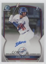 2023 Bowman Chrome Prospect Refractor 209/499 Juan Alonso #CPA-JA Auto 0zu6