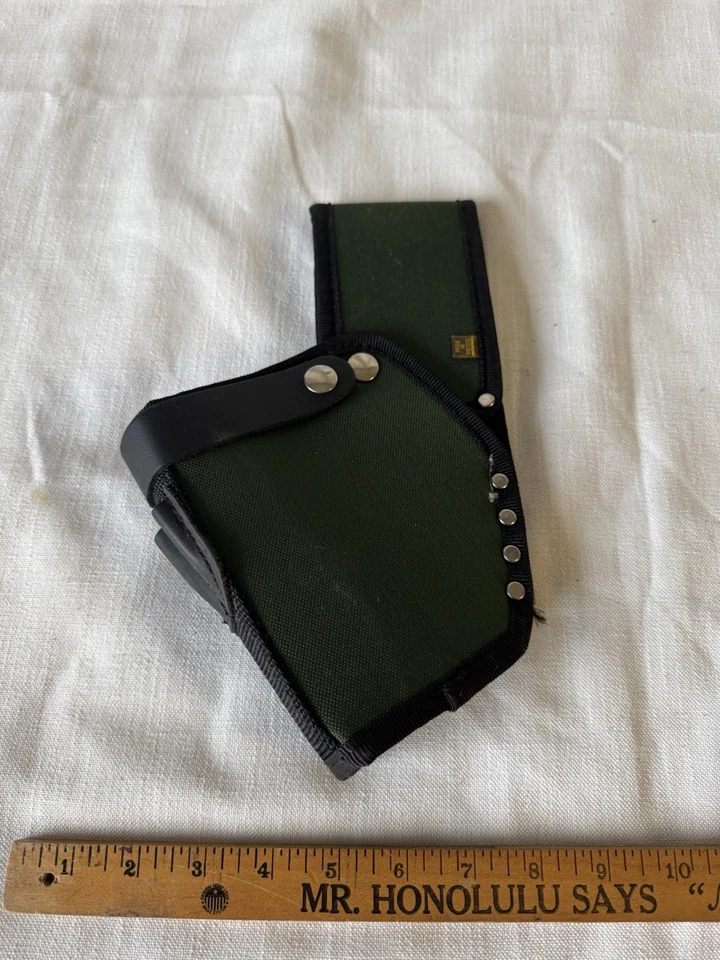 AWP Green & Black Canvas Tool Holster with Reinforced Rivets – Heavy Duty - Image 2 of 3