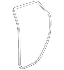 Genuine GM Rear Passenger Side Door Weatherstrip 42440845