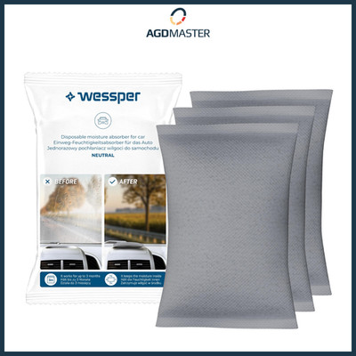 3x Wessper Aquadryer Auto Feuchtigkeitsabsorber Einweg Granulat gegen Beschlag