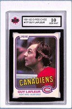 1981-82 O-Pee-Chee Guy Lafleur KSA 10 (Free Shipping $100+) BCGA6 #177