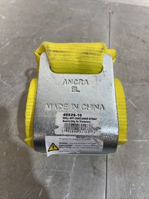 49526-10 Ancra 4'' x 5' Strap with Container Hook and Plain Web End