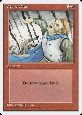 Stone Rain #224 | MTG | 4ED | REGULAR | Lіghtly Played