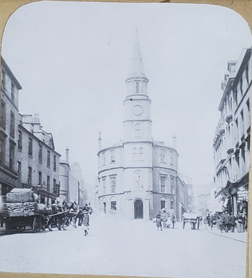 King Street, Stirling, Scotland, 1890's Garver Magic Lantern Glass Slide