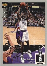 1994-95 Collector's Choice Silver Signature #282 Olden Polynice - BSK