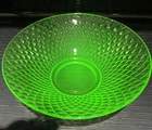 Green Uranium Depression Glass Bowl