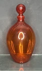 VTG! Large BLENKO 15.5” Tangerine /Amberina Art GLASS DECANTER  W 636L Stopper I
