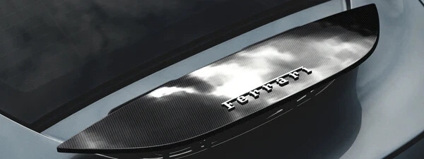 Ferrari Roma Spider Carbon Fiber Rear Spoiler Wing Trunk cover lip diffusor tail