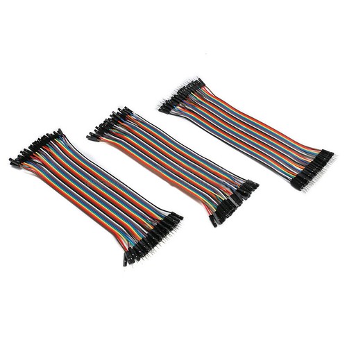 40P DuPont Cable Wire Rainbow Ribbon Jumper F-F/F-M/M-M 10cm 21cm 30cm 40cm - Picture 9 of 9