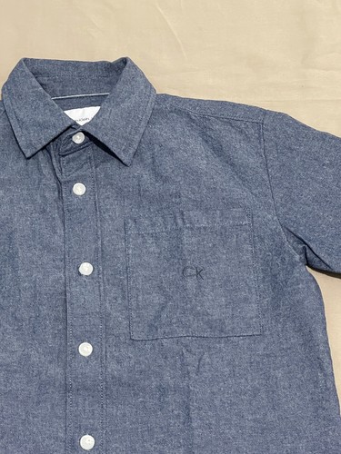 Calvin Klein Jeans & Old Navy Boys Shirts Size-8 Lots of 2 Short Sleeve Pocket - Picture 5 of 13
