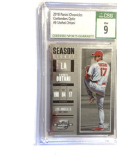 2018 Panini Chronicles Contenders Optic Shohei Ohtani CSG 9 MINT Rookie Card #9
