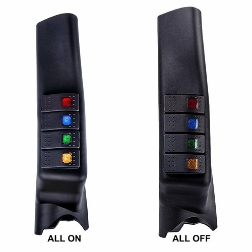 Switch Pod Left Hand A Pillar For Jeep Wrangler JK 11-17 Switch Panel &Switches - Picture 9 of 12
