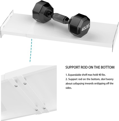 Schrank Organizer Regale Ausziehbar Spannregal Regal Gestell Schrank Aufbewahrung - Bild 7 von 7