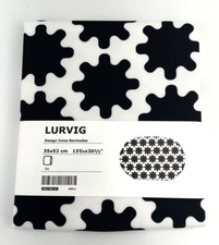 IKEA LURVIG Pet Bed Cover for CAT DOG BLACK  WHITE 13 3/4" x 20.5" 903.766.21