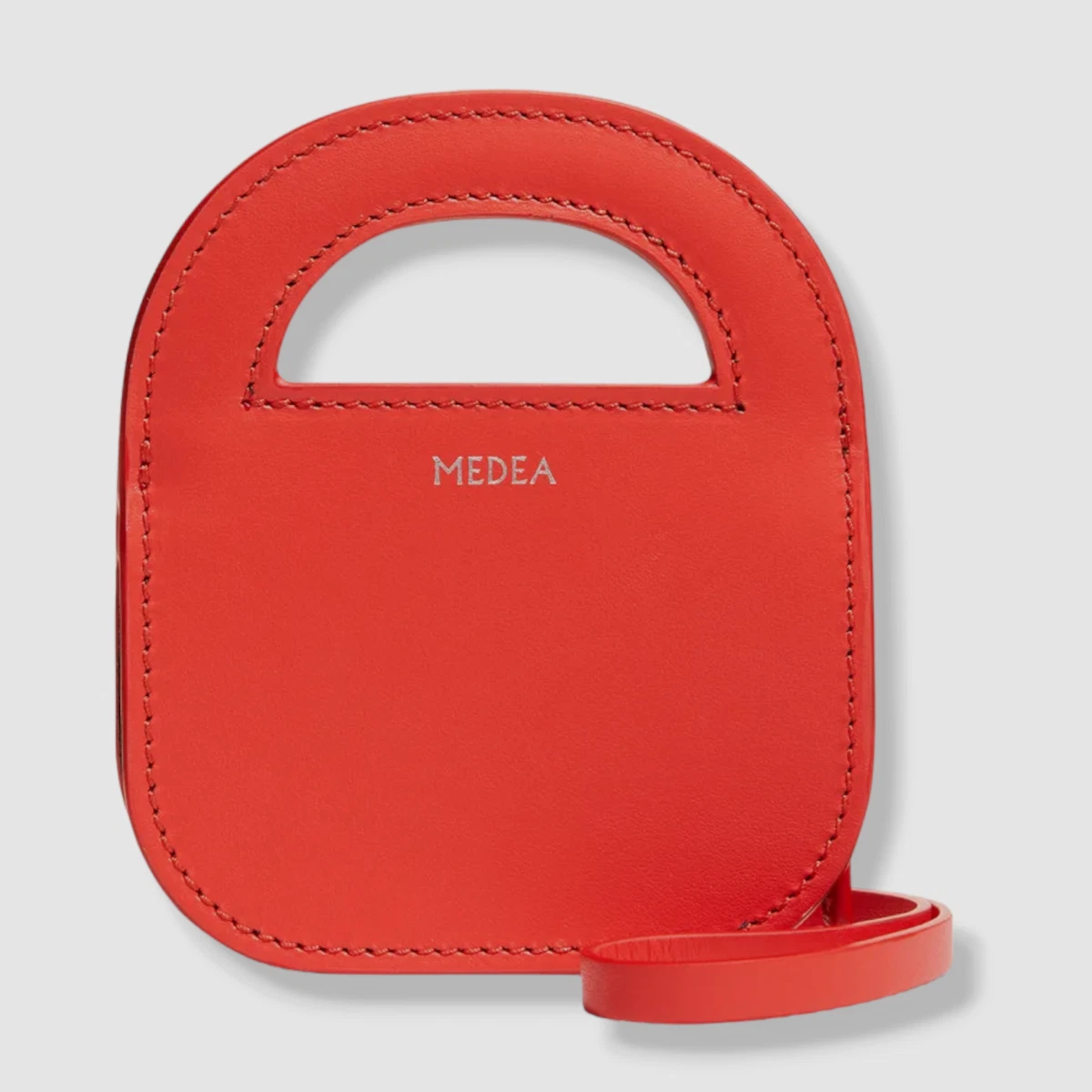 176 Medea Women s Red Mini Leather Coin Purse Crossbody Wallet