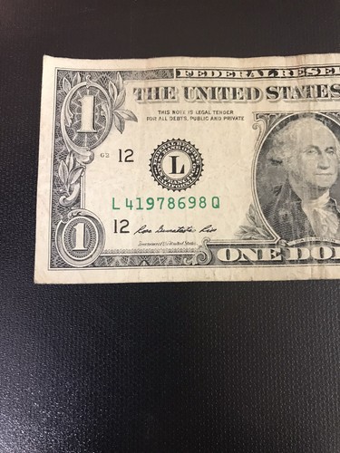 Birthday, Anniversary Note June 9, 1978 $1 Fancy Serial # L41978698Q - Picture 4 of 6