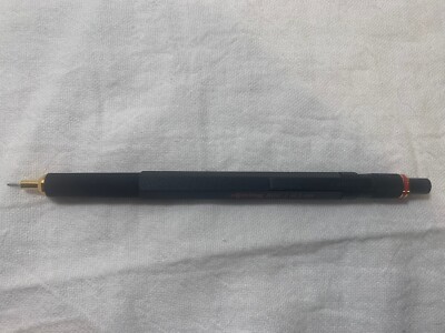 Rotring 800 Mechanical Pencil 0.5mm.  Retractable Black. New No Box
