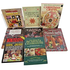Lot of 8 Holiday Craft Assorted Titles Hardcover and Paperback