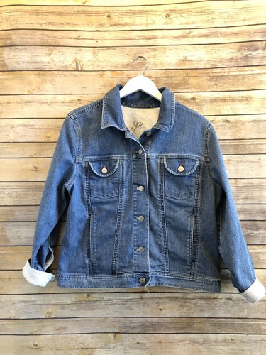 J. Jill Blue Jean Denim Jacket Size 
