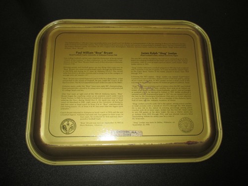 Auburn Alabama Coca-Cola football tray Bear Bryant Shug Jordan - Gadsden 00081 - Picture 3 of 4