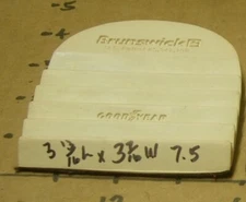 7.5 H2 Brunswick Swirl Shoe Replacement Heel RIPPLED RUBBER Less Slide RH SHOE