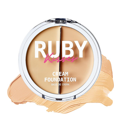 Cream Foundation 3D Face Creator 2-Color Foundation and Concealer, 12 Hour Wear 