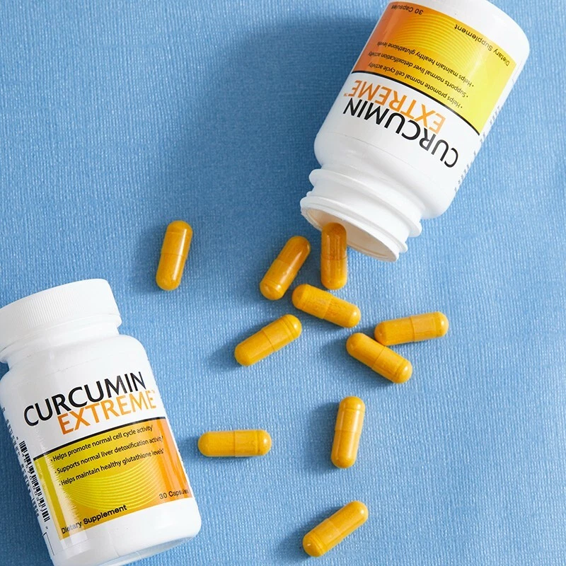 Curcumin Extreme botella única 30 cápsulas apoya la salud general del hígado Foto 2 de 4