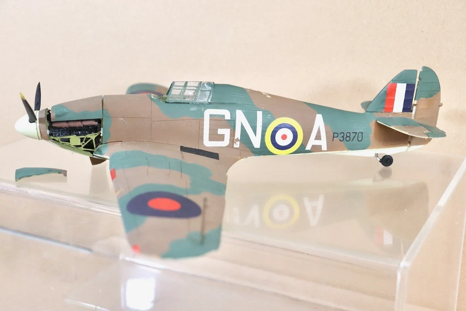 Corgi Aviation Archive Modello Pre Produzione Mk1 Hawker Hurricane Gn-A P3870 Nv - Immagine 3 di 4