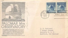 966 3c Palomar Mountain Observatory Anderson destination to New Zeland [406796]
