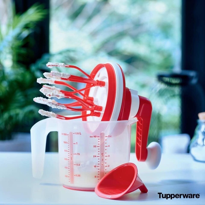 Tupperware Whip N Mix Chef - Perfect for RVs, & home. Mix, batters, eggs, & more