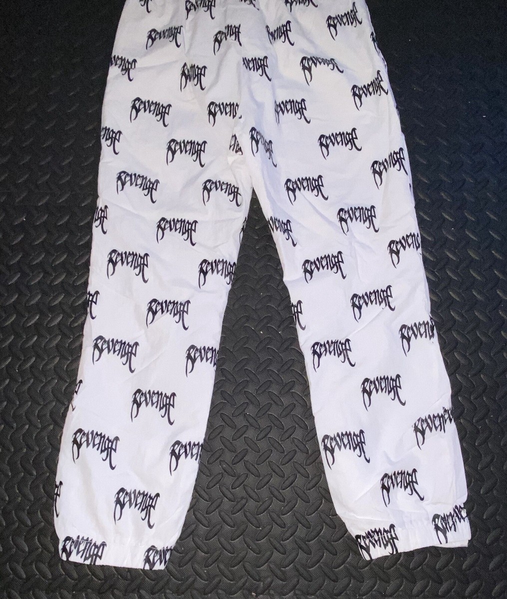 SEVENTEEN WARNING TRACK PANTS M トレカ付き Revenge 3M White All Over Track Pants | eBay