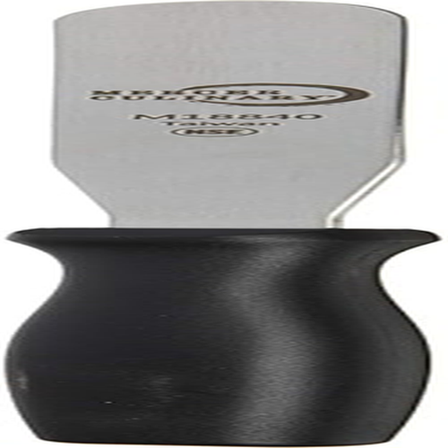 Mercer Culinary Straight Spatula - 4.25 Inch Stainless Steel With Comfort Grip Handle - Professional Baking Tool