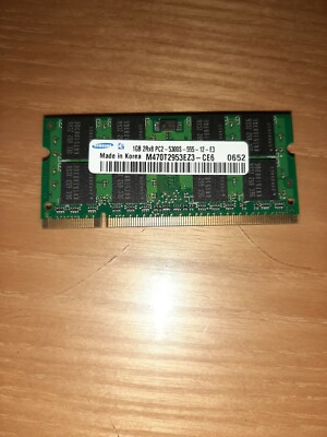 Samsung PC2 - 5300S m470t2953ez3-ce6 1GB DDR2 Speicher für Laptop