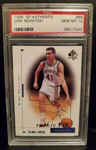 1998 SP AUTHENTIC DIRK NOWITZKI RC PSA 10 RC LOW POP