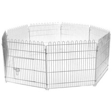 Freilaufgehege Welpenauslauf Welpengitter 8x 80x75 cm Freigehege Hasenstall