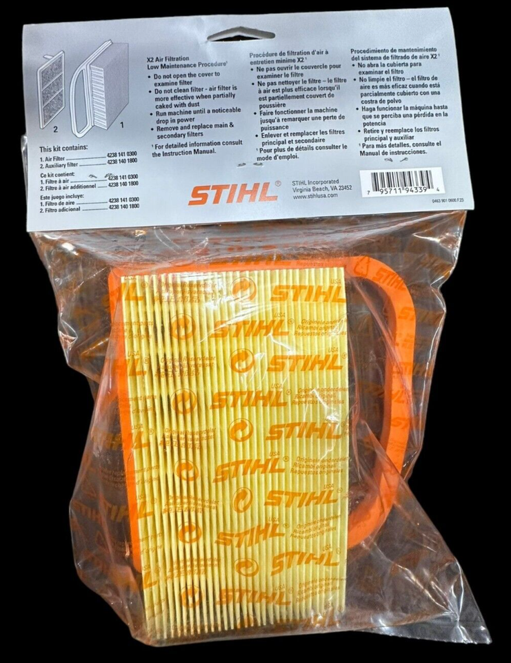 Luftfilter-Set Für Stihl TS410, TS420, TS480, TS500i – Inkl. Haupt- & Innenfilter, Ersetzt Originalteile