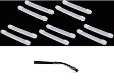 5 Pair 10Pc White Soft Silicone Eyeglasses Temple Tip Sleeve Retainer Sunglasses