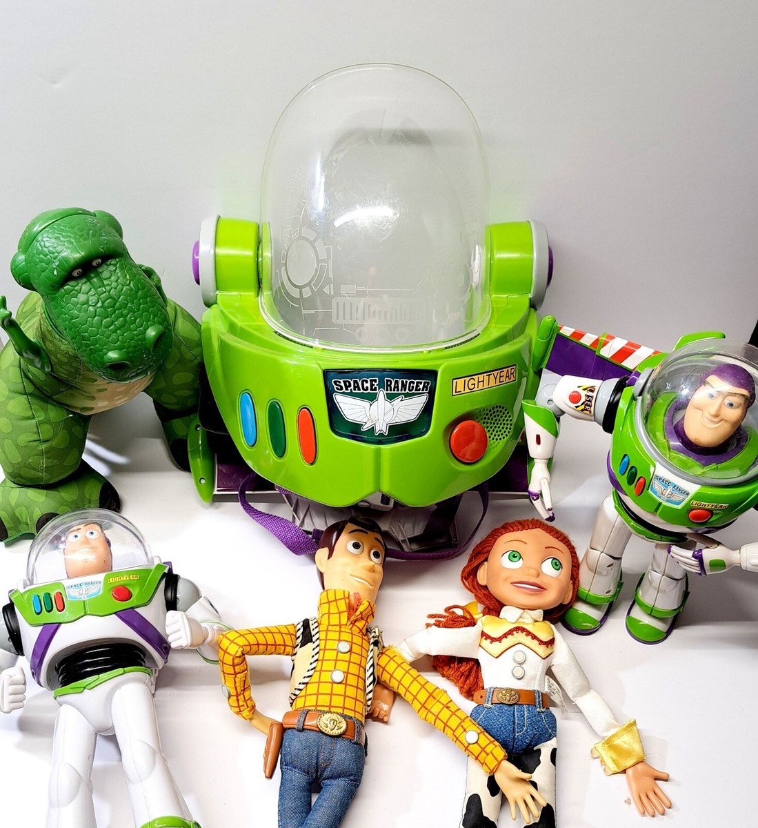 Lot Of *6 Toy Story Disney Pixar Toys Pullstring Woody Buzz Space
